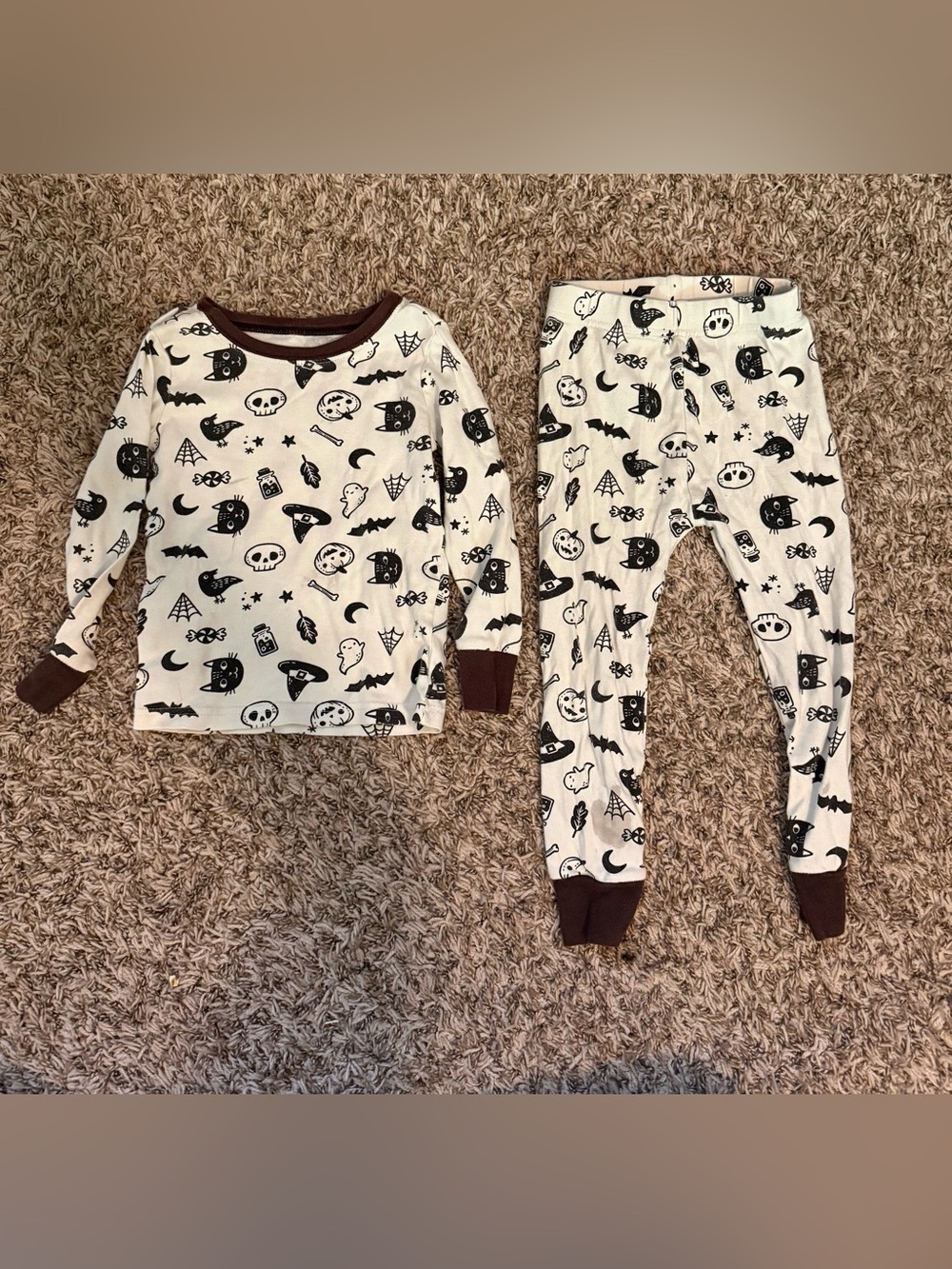 3T Toddler Halloween-themed Pajama Set